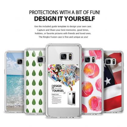 Ringke Hybrid Case - тънък удароустойчив кейс за Samsung Galaxy Note 7 (прозрачен) 7